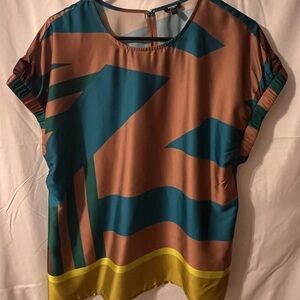 Express Multicolor Abstract Women's Gramercy Blouse